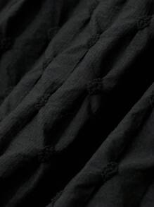 DAZY Summer Business Casual Lace Dress With Voluminous Dress For Women Work Women Clothes,Dress For Wedding Cocktail Dress - Black - View 5