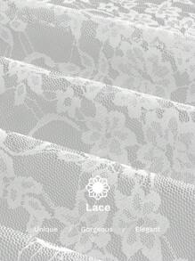 Opulessa 伴娘裙度假纯色蕾丝裙女士秋季女士服装派对晚宴服装 - 白色 - 查看 7