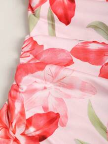 Sweetra Áo ống ngắn bất đối xứng họa tiết da báo gợi cảm Y2K - Nhiều màu - Xem 3