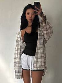 DAZY Tight Splicing Design Women's Camisole - Black - View 6