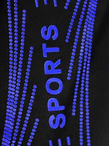 Manfinity Swimmode Men's Elastic Waist Geometric Print Summer Swim Briefs Men Swim Trunks - Black - View 6