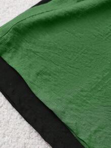 Chiquease Quần short túi giấy cạp cao Relaxiva màu trơn thường ngày/đi làm/ngày lễ - Nhiều màu - Xem 5