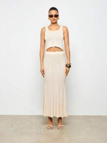 AiiRZ Ribbed Crop Tank Top Sleeveless Basic Workout Athletic Fitted Summer Yoga Running Racerback Sport Gym Activewear Performance