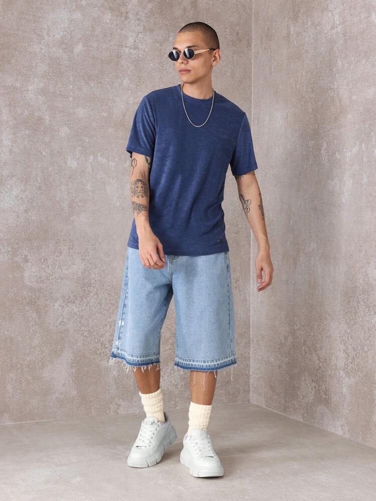 SUMWON Essential Summer Towelling T-Shirt Ultra Soft Premium Terry Cloth Regular Fit Casual Short Sleeve Athletic Leisure Beach Wear Modern Basic Tee