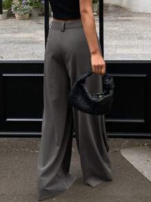 Livesso Pantaloni lunghi casual da donna di colore unito, adatti per l'ufficio, nuovi arrivi estivi