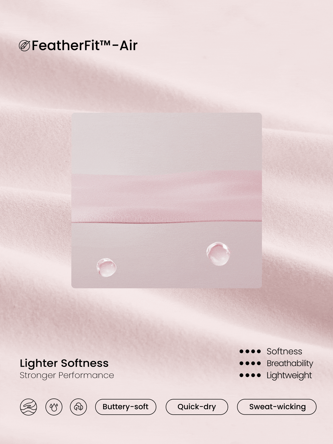 GLOWMODE FeatherFit™-Air 吸汗速干露肩结背方领迷你连衣裙，内置短裤，侧袋，防滑手柄，日常休闲装，可拆卸罩杯 - 淺粉色 - 查看 7