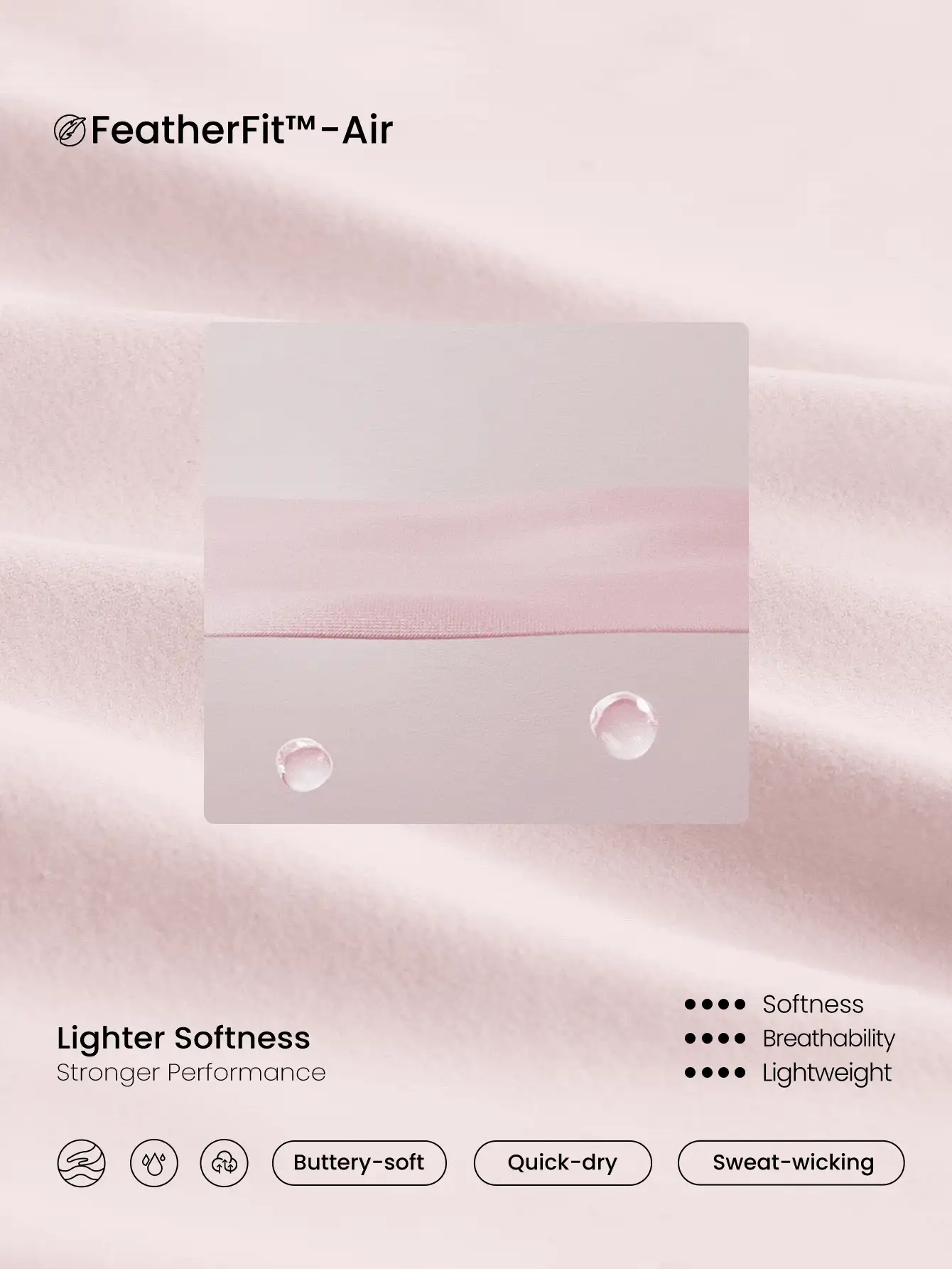 GLOWMODE FeatherFit™-Air 吸汗速干露肩结背方领迷你连衣裙，内置短裤，侧袋，防滑手柄，日常休闲装，可拆卸罩杯 - 淺粉色 - 查看 7