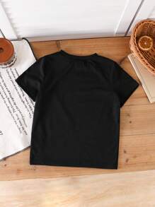 GraphicGems Young Boy "I'm A Pizza And Chicken Nuggets" Graphic Round Neck Short Sleeve T-Shirt