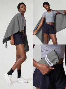 GLOWMODE VersaTowel Foldable Hooded Wrap Bath Towel Gym Workout Swim