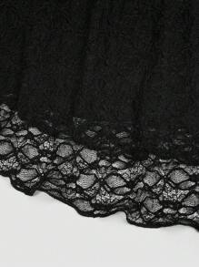 SHEIN LUNE Plus Size Women Elegant Sexy Lace Camisole Top, Summer