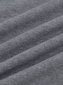 SHEIN Maternity Casual Knitted Ribbed Tank Top With Ruched Detail And Queen Anne Neckline For Everyday Comfort - Multicolor - View 10