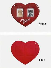 Fotos de tarjeta de identificación con forma de corazón rojo de 1 pulgada, 2 pulgadas - Multicolor - Ver 8