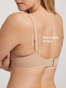 LUVLETTE 2 件 Dream Curve 2ndSkin 无线无缝低胸休闲粘性基本款自由文胸隐形内衣舒适必备品