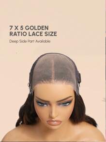 7x5 Bye-Bye Knots™ Lace Front Black Cherry Sleek Layered Cut Straight Wig Pre-Cut Pre-Plucked Pre-Bleached Wear Go Glueless Wigs For Women 180% Density Halloween Costumes - SPurple - View 7