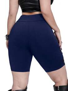 Whyspr Mallas ajustadas transparentes y sexy de malla para tallas grandes