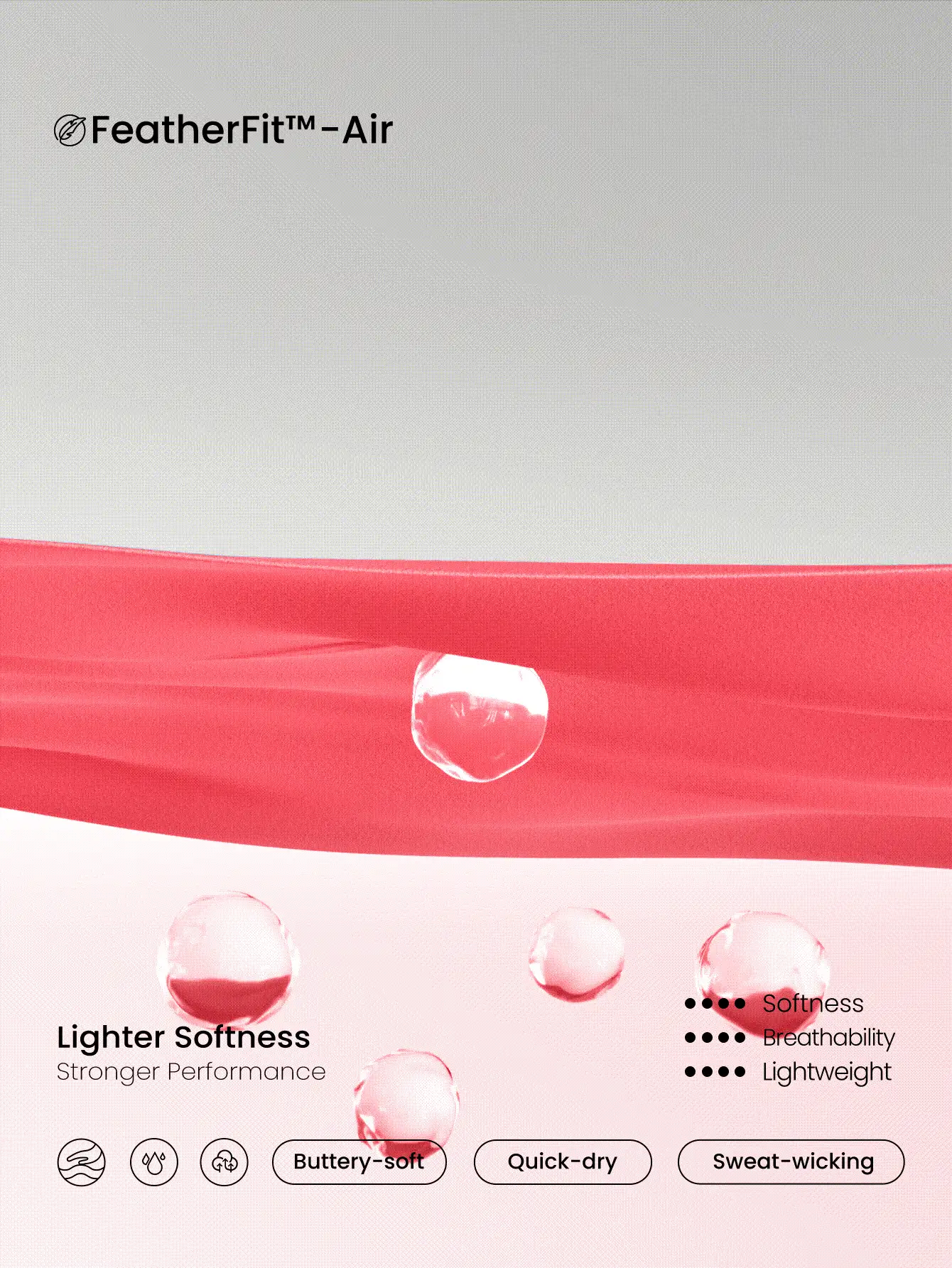 GLOWMODE FeatherFit™-Air Peekaboo 迷你连衣裙，内置短裤口袋，方领，防滑交叉，轻度支撑，低冲击，快干，吸湿排汗，春夏 - 珊瑚粉 - 查看 6