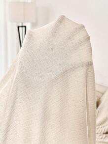 SHEIN Beige Casual Maternity Dress: Breathable Knitted Fabric, Button Detail, And Discreet Nursing Access - Beige - View 8