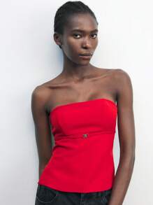 Maija Áo hở lưng màu đỏ có thể điều chỉnh dành cho nữ, Thời trang khi đi làm, Trang phục công sở thường ngày, Trang phục công sở gợi cảm, Trang phục công sở, Phong cách giản dị của giới nhà giàu, Khí chất thoải mái, Đi làm ở đô thị cao cấp, Cùng phong cách với Tổng biên tập tạp chí, Trang phục dự tiệc xã hội đô thị, Phong cách cơ bản quyến rũ, giản dị và bền bỉ, Đa năng và không cầu kỳ, Trang phục thời trang đường phố, Quán cà phê, Trang phục thoải mái mọi mùa - Đỏ - Xem 6