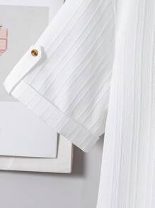 2 stuks kinderkleding voor jongens in Koreaanse stijl met ronde hals, korte mouwen, effen kleur, opgestikte zak en losse rechte broekspijpen. Geschikt voor school, tuin, strand, verjaardag, lente/zomer/herfst/winter.