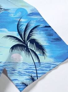 Manfinity RSRT Men's Short Sleeve Shirt, Fashion For Summer - Blue - View 3