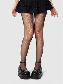 ROMWE Grunge Punk Women's 10cm Punk Rock Gothic Metal Studded Mary Janes Round Toe Platform Wedge Loafer Shoes, Black Spring Shoes Spring Break Easter, Halloween - Black - View 2