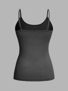 SHEIN EZwear 4 chiếc/gói Áo ba lỗ bó sát thường ngày cho nữ, thích hợp cho mùa hè - Nhiều màu - Xem 6