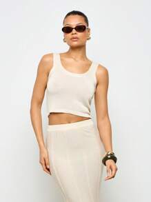 AiiRZ Ribbed Crop Tank Top Sleeveless Basic Workout Athletic Fitted Summer Yoga Running Racerback Sport Gym Activewear Performance