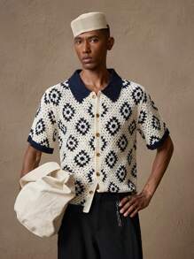 AKNOTIC Business Casual Cárdigan de manga corta con cuello redondo de punto de moda casual y ajustado para hombre, apto para verano, vacaciones, uso diario, fiestas, uso en pareja, regalo para hombre, regalo de graduación