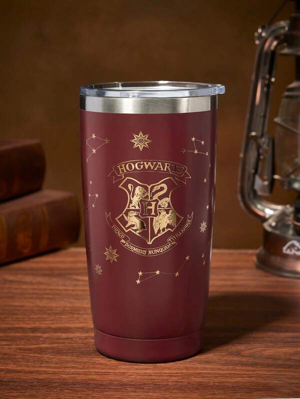 HARRY POTTER X SHEIN Gold Graphic Pattern 20oz Insulated Car Cup,Gifts,Christmas