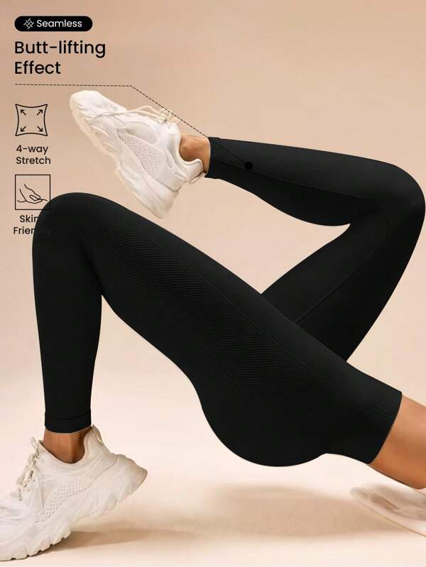 Easithlete Leggings de cintura alta y ajuste ceñido, pantalones de yoga de uso casual diario para mujeres