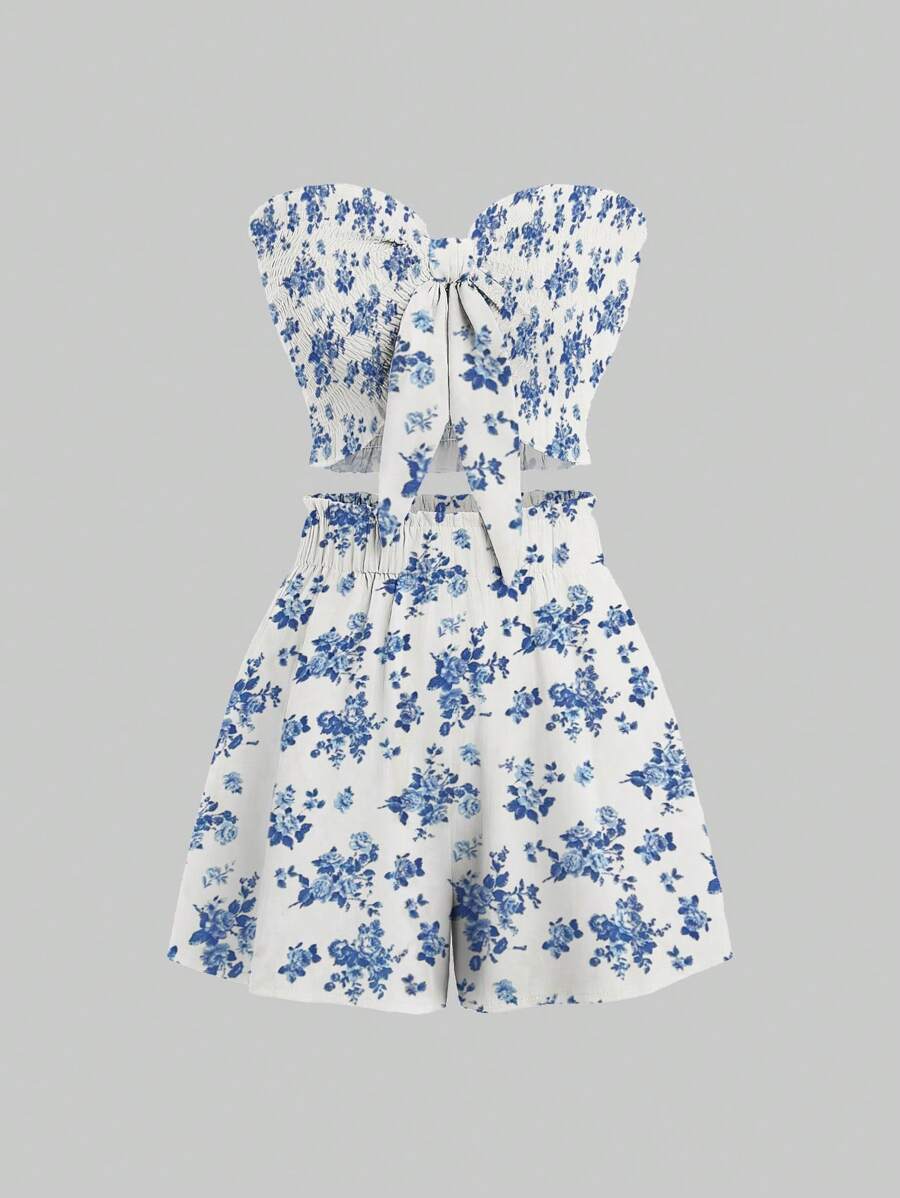 Sweetra 修身两件套衣服套装（含裹身上衣）夏季 Co Ordbeach Co Ordfestival Co Ord