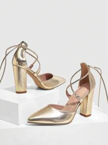 CUCCOO SZL 女士优雅简约纯色高跟鞋