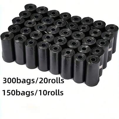10/20Rolls Dog Poop Bags Leak Proof Durable And Portable Pet Waste Bag Refill Rolls For Indoor Outdoor Use(Poo Bag Size 30*22 Cm)
