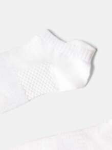 SUMWON Pack Of 3 Athletic Performance Ankle Socks Three Pack Breathable Mesh Ventilation Low Cut Sports Running Training Moisture Wicking Comfort Cushion