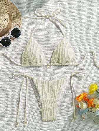 Swim Vcay 2 pièces/set Tenue d'été pour femmes, vêtement de plage pour vacances de printemps