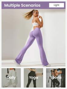 Seamluxe SHEIN Sport Women's Solid Color Slim Fit Casual Sweatpants, Daily Wear