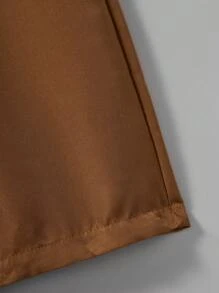 SHEIN Explorewe 2pcs/Set Teenager Boys Casual Vintage White Textured Knit Short Sleeve T-Shirt + Elastic Waist Pants, Leisure Outfit