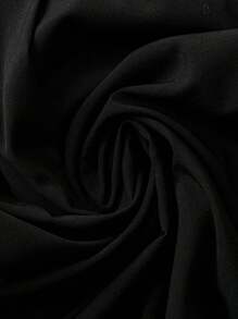 SHEIN Tall CURVE Plus Size Women Elastic Waist Versatile Casual Straight Leg Wide Leg Pants Fall Cloth For Women