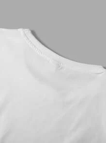 Manfinity RSRT 1pc Men's Wide Shoulder Tank Top, Fashionable Sleeveless Design Suitable For Summer - White - View 6