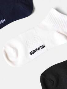 SUMWON Pack Of 4 Athletic Quarter Length Performance Socks Moisture Wicking Comfort Fit Ribbed Ankle Pack Cushioned Sports Workout Running Training Everyday Wear - Multicolor - View 7