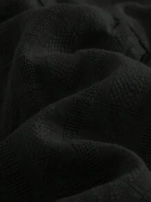 Cozy Pixies Baby Girl 3D Bow Round Neck Sleeveless Casual Versatile Dress - Black - View 7