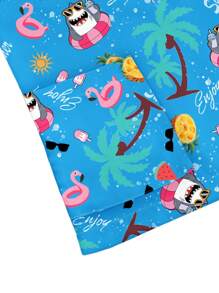 PopScrub Cartoon Print V-Neck Short Sleeve Pocket Scrub Uniform Shirt Scrub Sets For Scrub Sets Nurse Scrub Sets Women Scrubs For Women,Women's Fashion Casual Sports Scrub Tops, Business Women Clothing, Women's Summer Tops Multi-Occasion Wear Versatility, Women's Summer Beach Shirts,Tops With Cute Puppies, Bees, Insects, Kittens, Flowers, Grass, Trees, Hearts, Clouds, Ice Cream, Donuts, Butterflies, Starfish, Tie-Dye And Other Printed Patterns - Blue - View 5