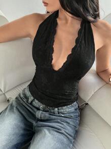 Aloruh Women's Solid Color Spaghetti Strap Tank Top, Fashionable For Summer