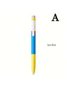 SHEIN Duck Pens Fingertip Small Pulley Roller Skating 0.5mm Ballpoint Black Color Gel Ink For Writing Office School Back To School