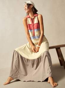 Bohemela BOHO Loose Fit Slim Women Long Dress, Fashion Summer Style,Summer Dresses For Women - Yellow - View 5