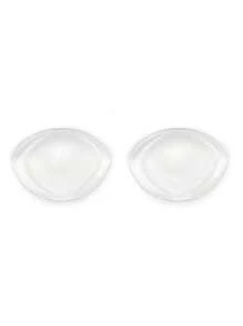 SHEIN 1 Pair Transparent S-Shaped Abalone Shell Inserts, Suitable For Daily Wear - Clear - View 2