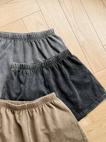 Comfortcana Pantalones cortos casuales de mujer de talla grande con cintura elástica y estampado de flores de nieve, para el verano