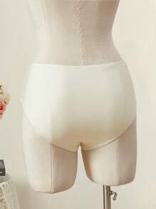 SHEIN MOD Leicht pfirsichfarbene Bikinihose mit geraffter Quaste, als Akzent Ring dekoriert, Triangel-Bikini-Hose - Aprikosenfarben - Übersicht 3