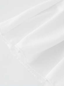 SHEIN Tween Girls' Casual Solid Color Skirt, Summer - White - View 8