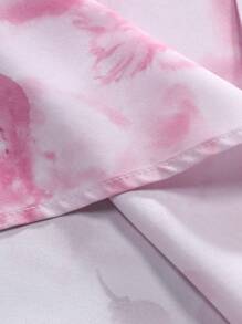 Manfinity RSRT 男士夏威夷花卉印花单排扣休闲短袖衬衫（不均匀印花） 男士精美衬衫 男士衬衫 高品质男士衬衫 时尚衬衫 男士夏季衬衫 男士衬衫 - 粉色 - 查看 5